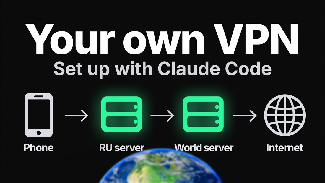 Phone → Russian server → world server → Internet